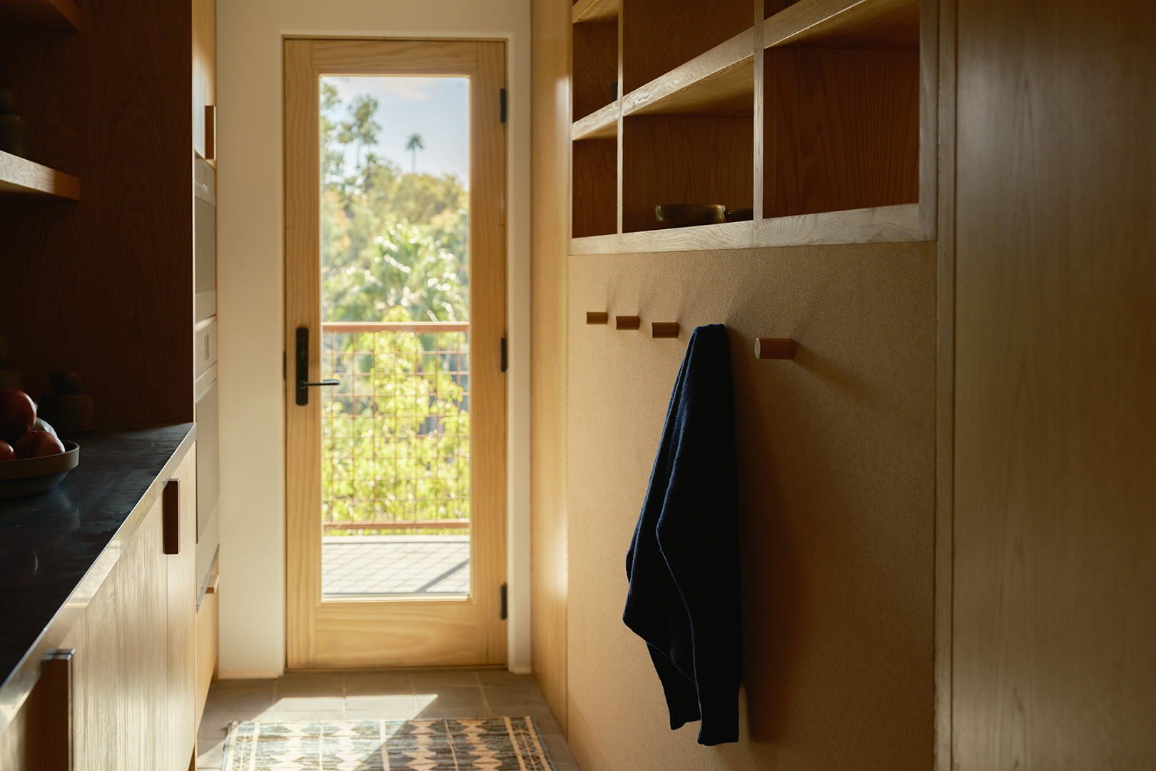 pantry with cork wall