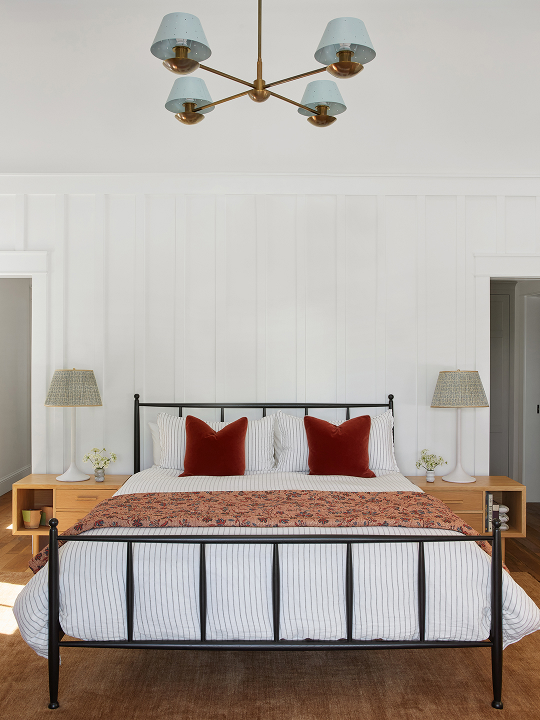 white farmhouse bedroom