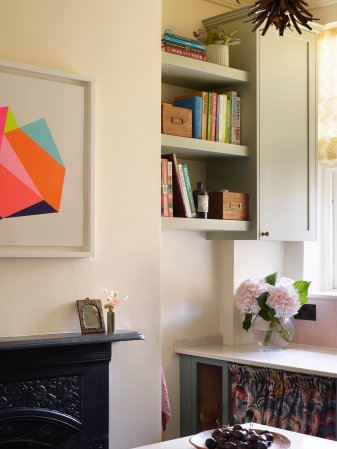 After: A corner of a tiny London kitchen.