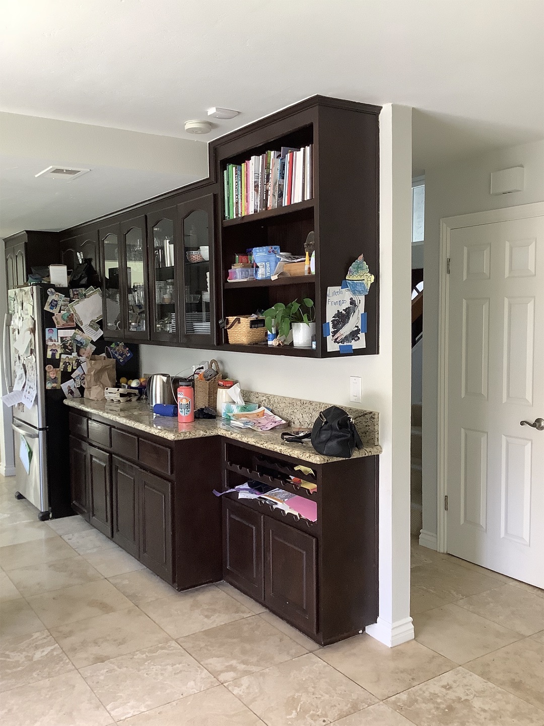 dark wood kitchen