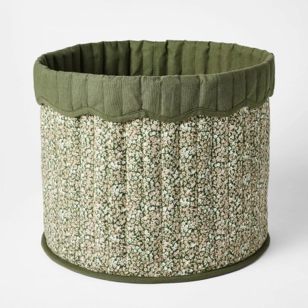  green floral basket