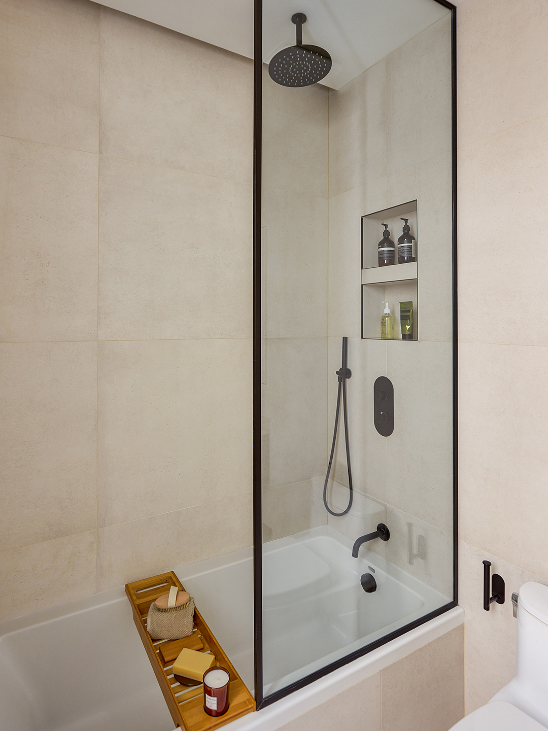 glass shower panel