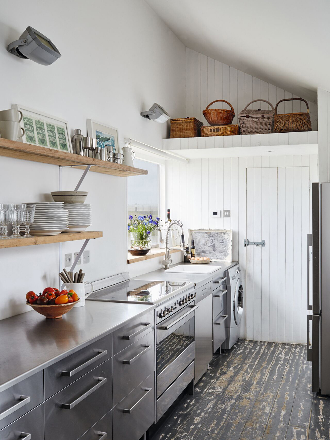 stainless steel kitchen