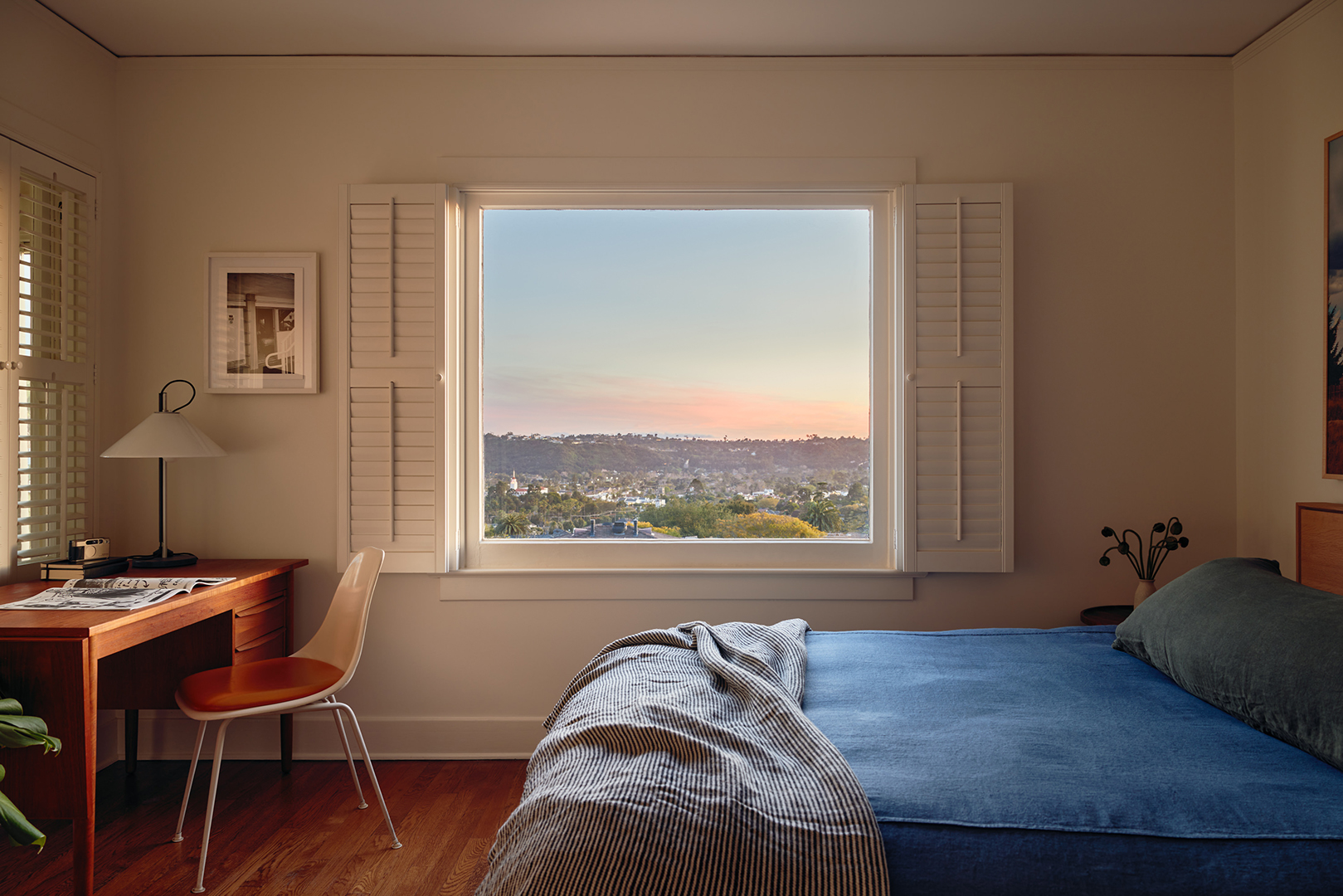 sunset bedroom window