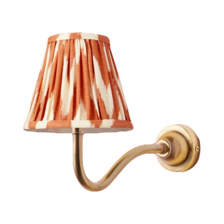  orange and brass light