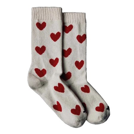  Pair of heart print socks